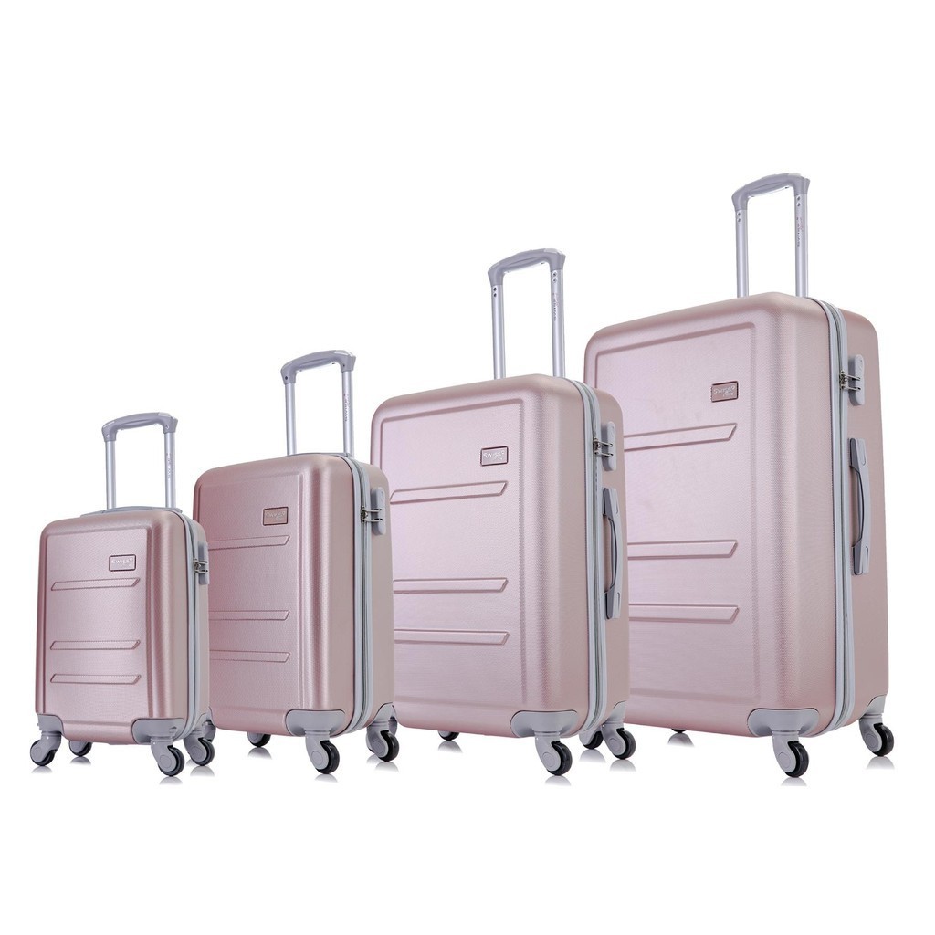 Conjunto de mala de viagem abs PP, PMG  Montreal Swiss Move Rose rodas 360º em Oferta na Shopee