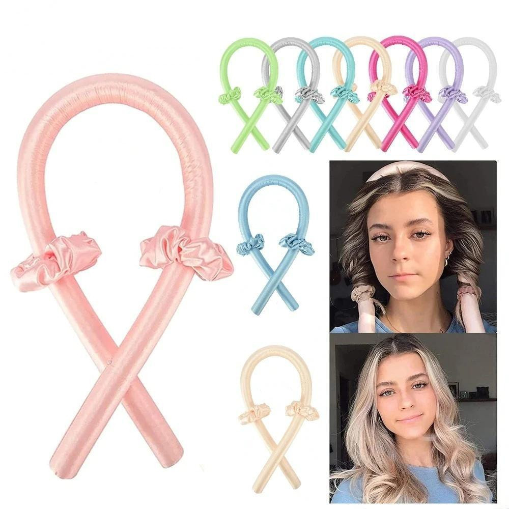 KIT MODELADOR DE CACHOS CETIM (Heatless Curls) + SCRUNCHIES