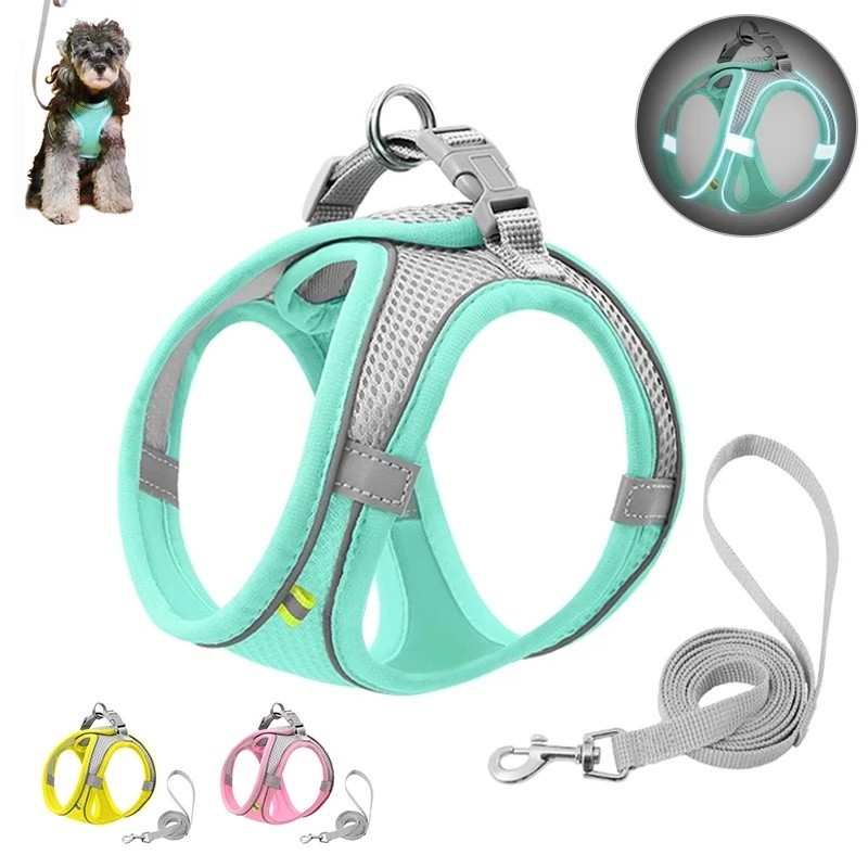 Reflexivo pectoral Para Turfar Conforto Colete De Luxo Malha de Náilon Guia Coleira de Cachorro Peitoral Cães Gatos Pet em Oferta na Shopee