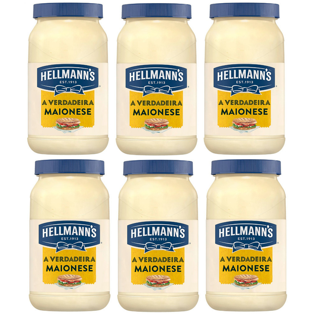 Kit Maionese Hellmanns Tradicional 500g C/6