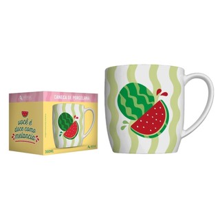 Caneca Ubran Frutas 360ml - Você é doce como melancia + Caixa para Presente em Oferta na Shopee