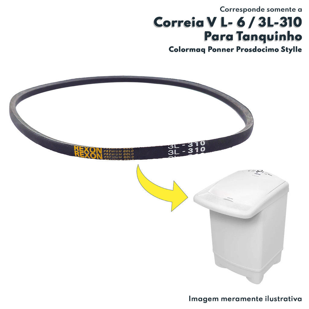 Correia V Tanquinho Colormaq Pionner Stylle Prosdocimo 3L-310  L-6