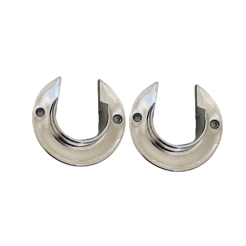 Par De Suporte Roseta Flange Varões de Cortina 19MM CROMO