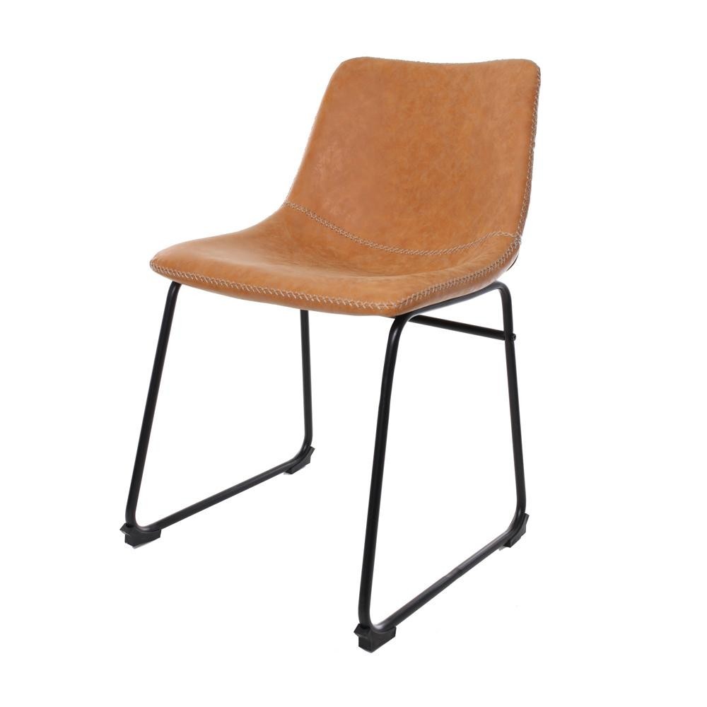 Cadeira Para Mesa De Jantar Cozinha Sala Luxo Munich Bruna Caramelo Vintage em Oferta na Shopee
