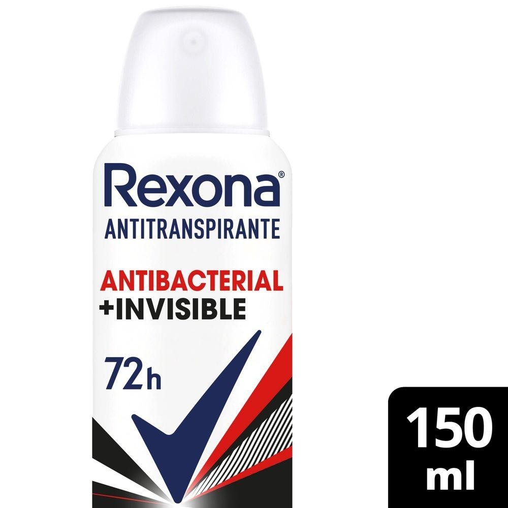 Desodorante Antitranspirante Rexona Feminino Antibacterial + Invisible 150ml em Oferta na Shopee