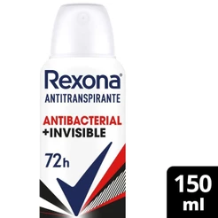 Desodorante Antitranspirante Rexona Feminino Antibacterial + Invisible 150ml