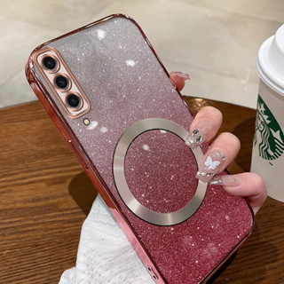 Caixa Telefônica SAMSUNG A7 2018 A50 A70 A50S A30S A750 A35 5g Softcase Capa De Silicone À Prova De Choque Novo design Caixas Transparentes De Carga Magnética Sem Fio