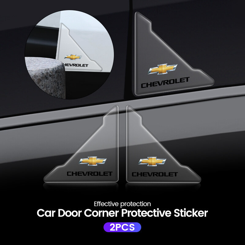 2/4Pcs Canto Da Porta Do Carro Transparente Cobertura Pára-Choques Anti-Riscos Para Chevrolet Colorado Cruze Spark Captiva Aveo