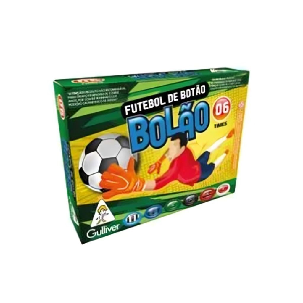 Futebol Botão Com 6 Times Sortidos 0481 - Gulliver em Oferta na Shopee