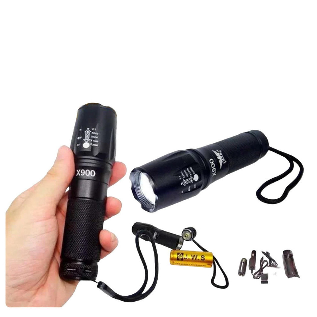 Lanterna Tática Profissional Luz Led Alta Luminosidade X900