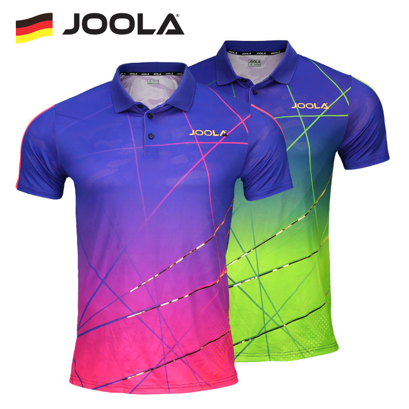 Original JOOLA Roupa De Tênis De Mesa Profissional Manga Curta Camiseta Esportiva Masculina E Feminina 2024 Ping Pong Clothing 3209