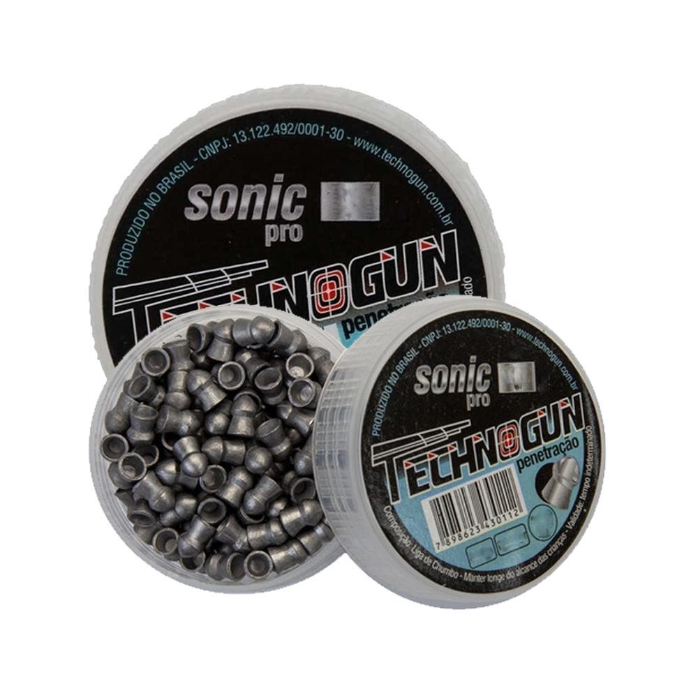 2 Latas de Chumbinho Sonic Pro 5.5mm 250 Unidades - Technogun - Sports & Outdoors