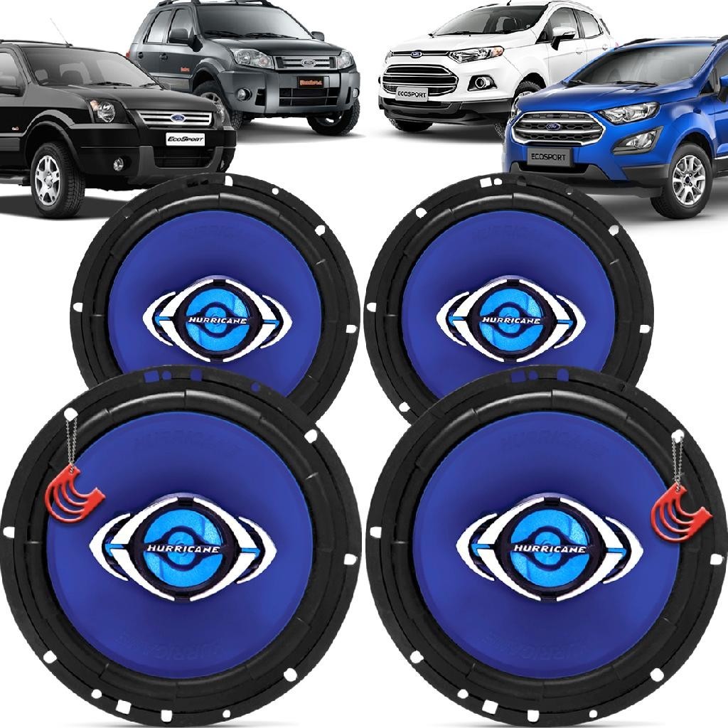 Kit Alto Falantes Dianteiros e Traseiros Ford Ecosport 2004 até 2021 - Hurricane Class 520w em Oferta na Shopee