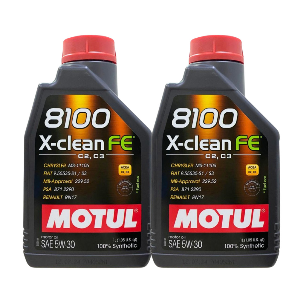 KIT MOTUL 8100 X-CLEAN FE 5W-30 2 LITROS