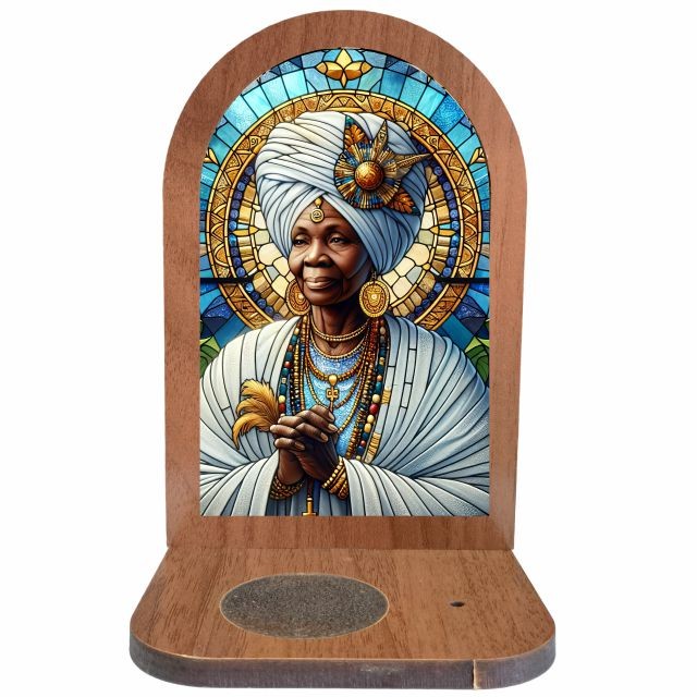 Altar Congá Vovó Maria Conga - Arte Estilo Vitral