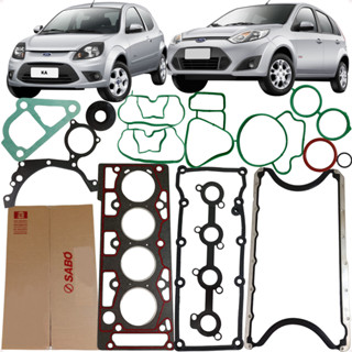 Jogo Junta Motor Completo Sabó Fiesta Ka 1.0 8v Zetec Rocam 1999 a 2014 em Oferta na Shopee