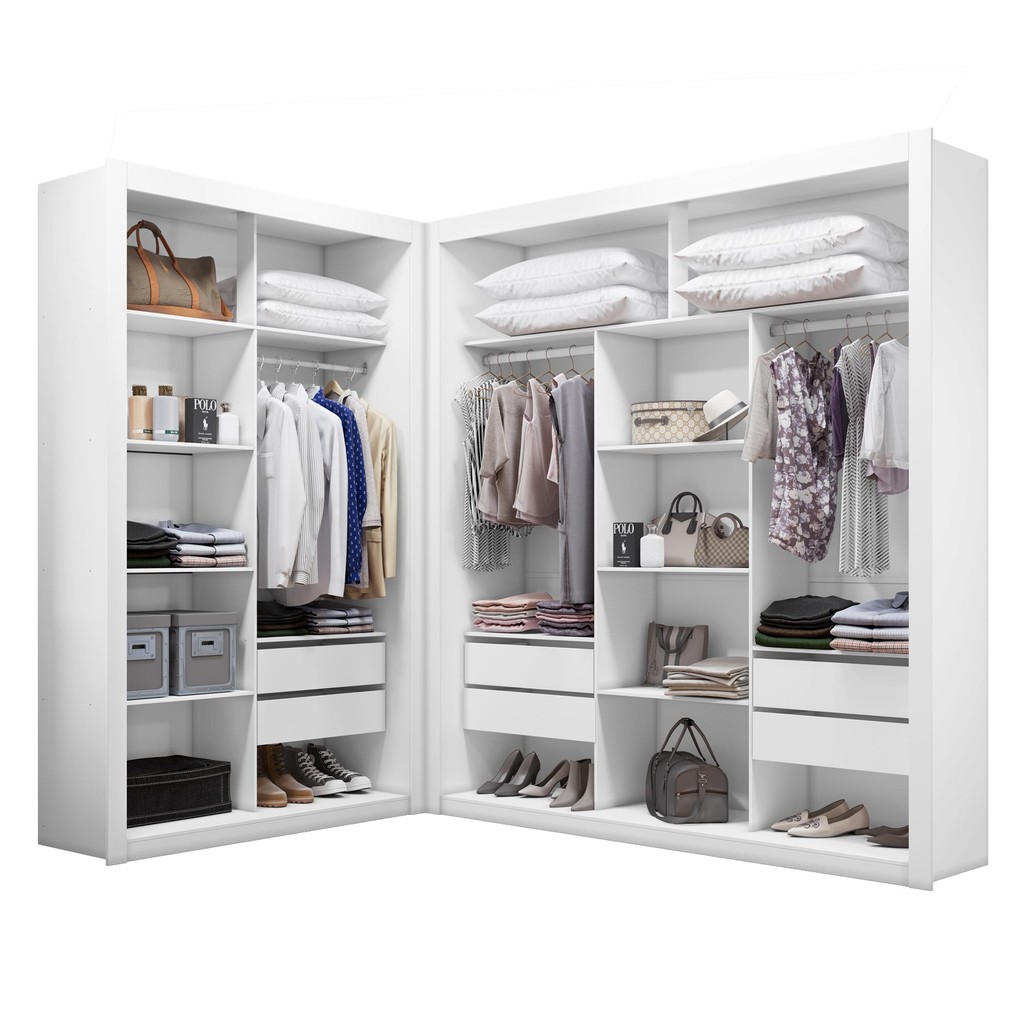 Closet Modulado 6 gavetas 100% MDF Amoudi Móveis em Oferta na Shopee