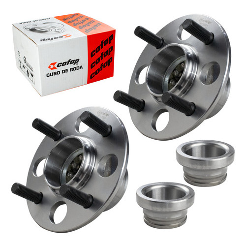 Par Cubo Roda Traseira Com Rolamento Sem Abs Fit 1.4 1.5 em Oferta na Shopee