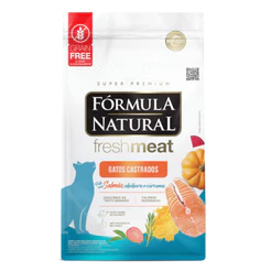 Ração Fórmula Natural Fresh Meat Gatos Castrados Sabor Salmão 1 kg