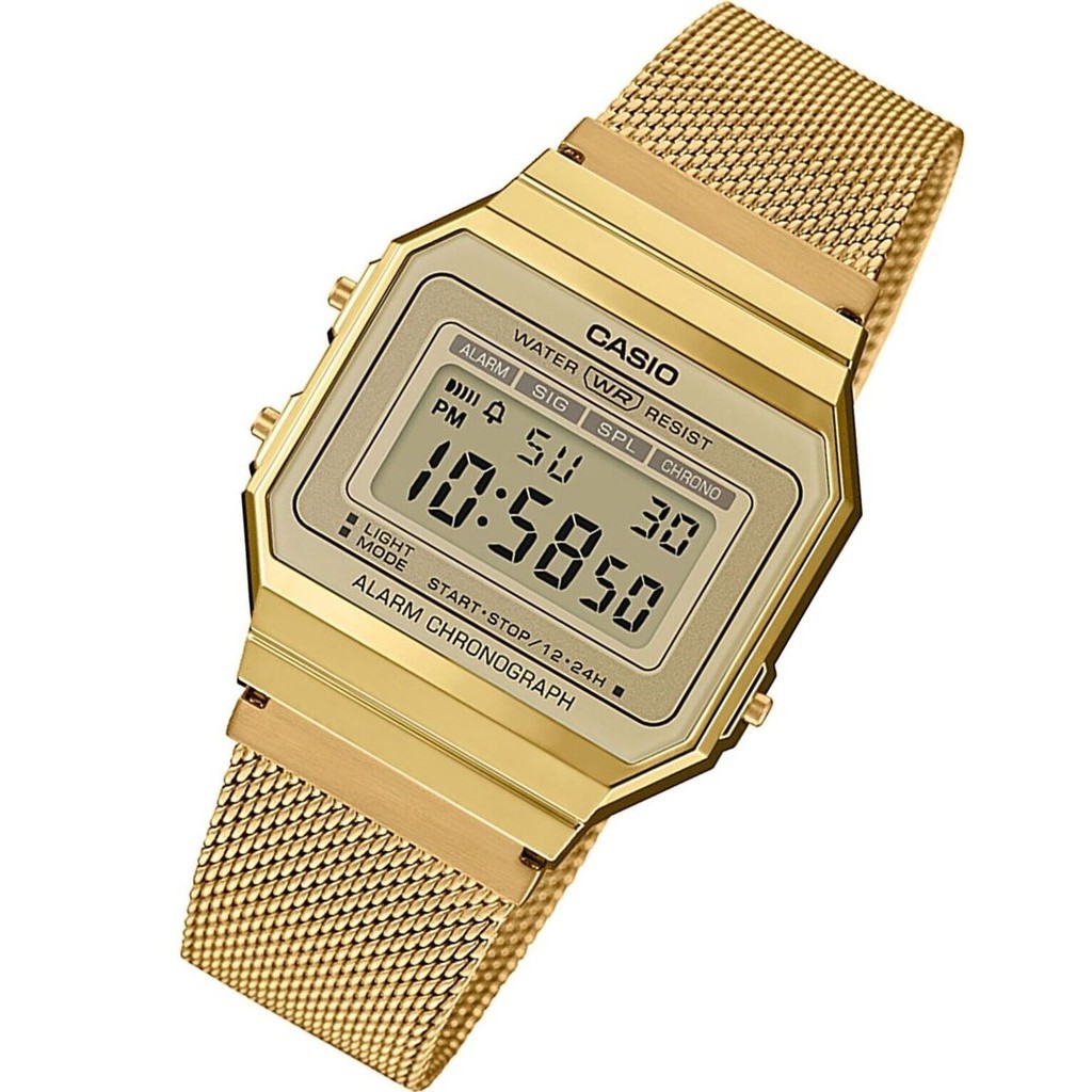 RELÓGIO CASIO  UNISSEX DOURADO VINTAGE A700WMG-9ADF em Oferta na Shopee
