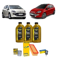Kit Troca De Oleo E Filtros Punto 1.4 Novo Palio Attractive 1.0 1.4 15w40 Grand Siena Novo Uno Vivace 1.4 EVO 8V Fire