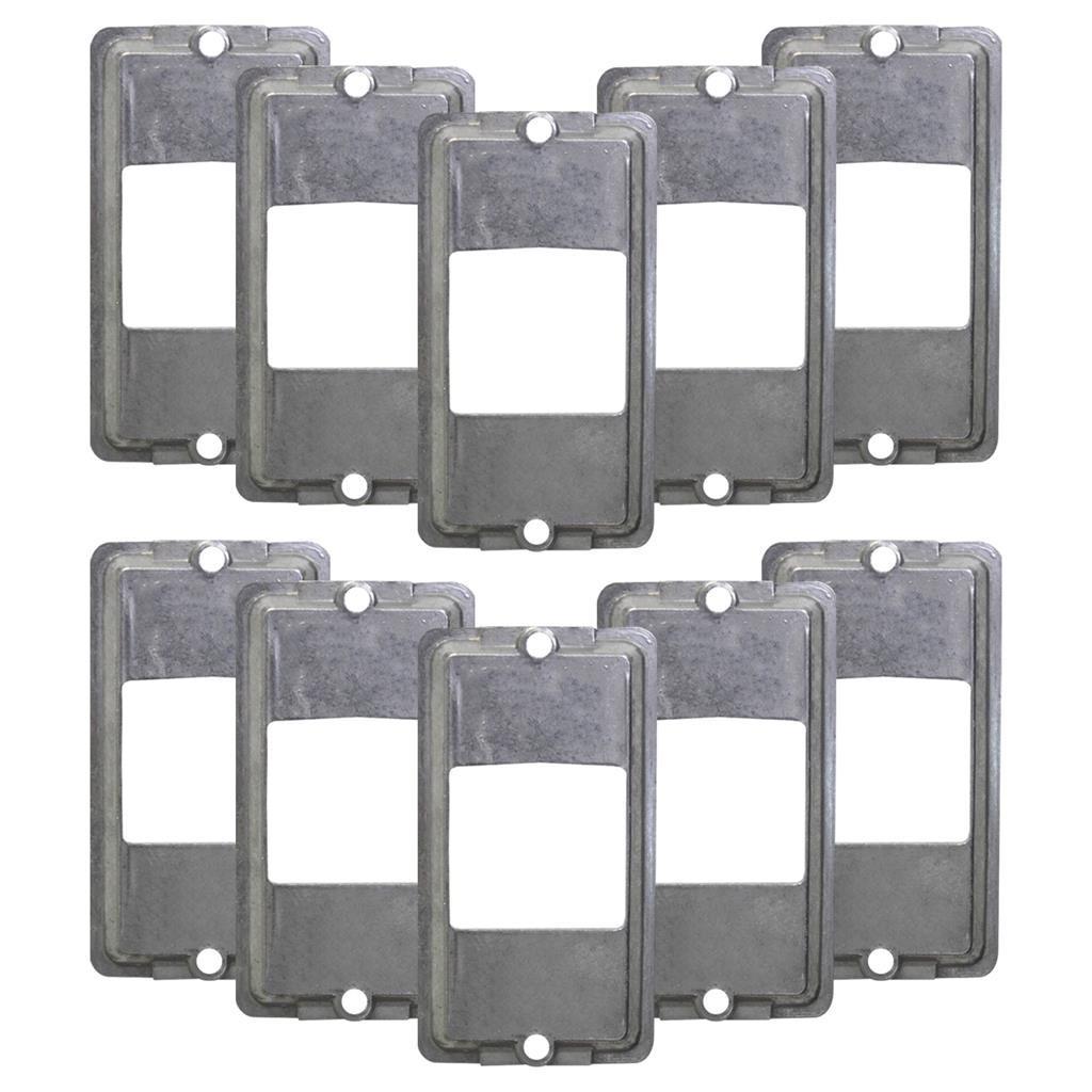 Kit 10 Tampa Aluminio Condutor Para 2 Interruptores Wetzel