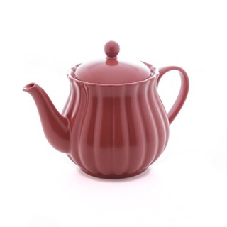 Bule para Chá Wolff Pétala de Porcelana Vermelho