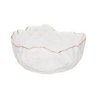 Bowl Wolff Taj de Cristal Borda Dourada Incolor