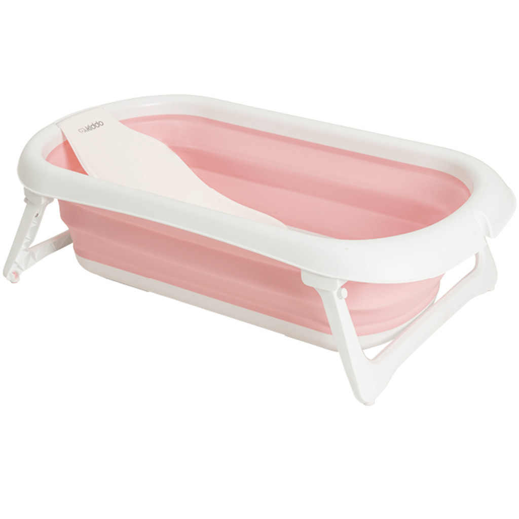 Banheira de Bebe Compacta Dobravel Portatil Kiddo Flex Rosa em Oferta na Shopee