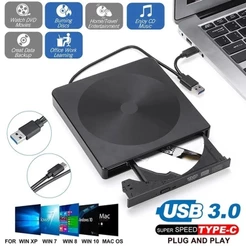 Gravador CD/DVD Externo Usb 3.0 Knup Usb/tipo-c Kp-le303