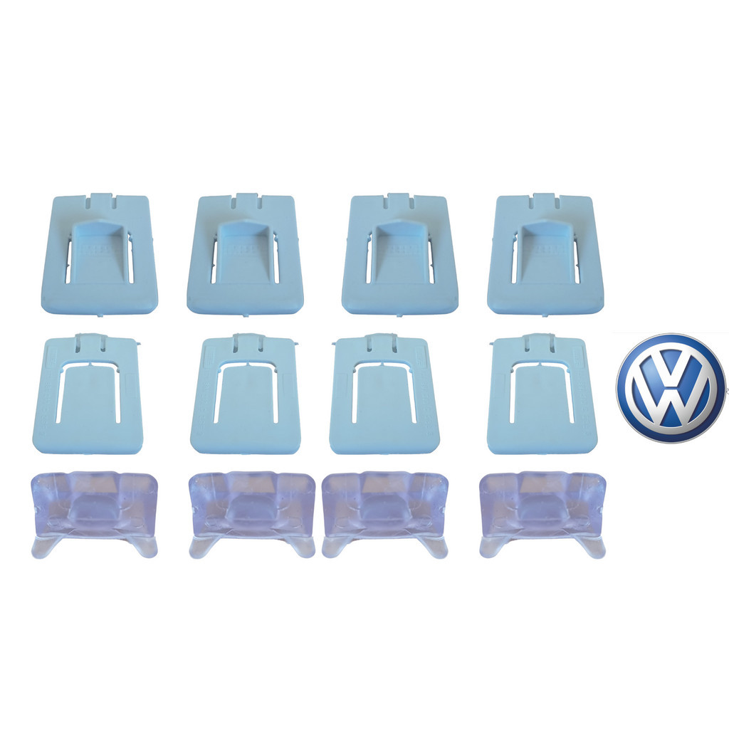 KIT 12 peças DESLIZE DO BANCO MODERNO Volkswagen GOL VOYAGE SAVEIRO PARATI SANTANA CALÇO TRAVA DENTADURA 2006 a 2020