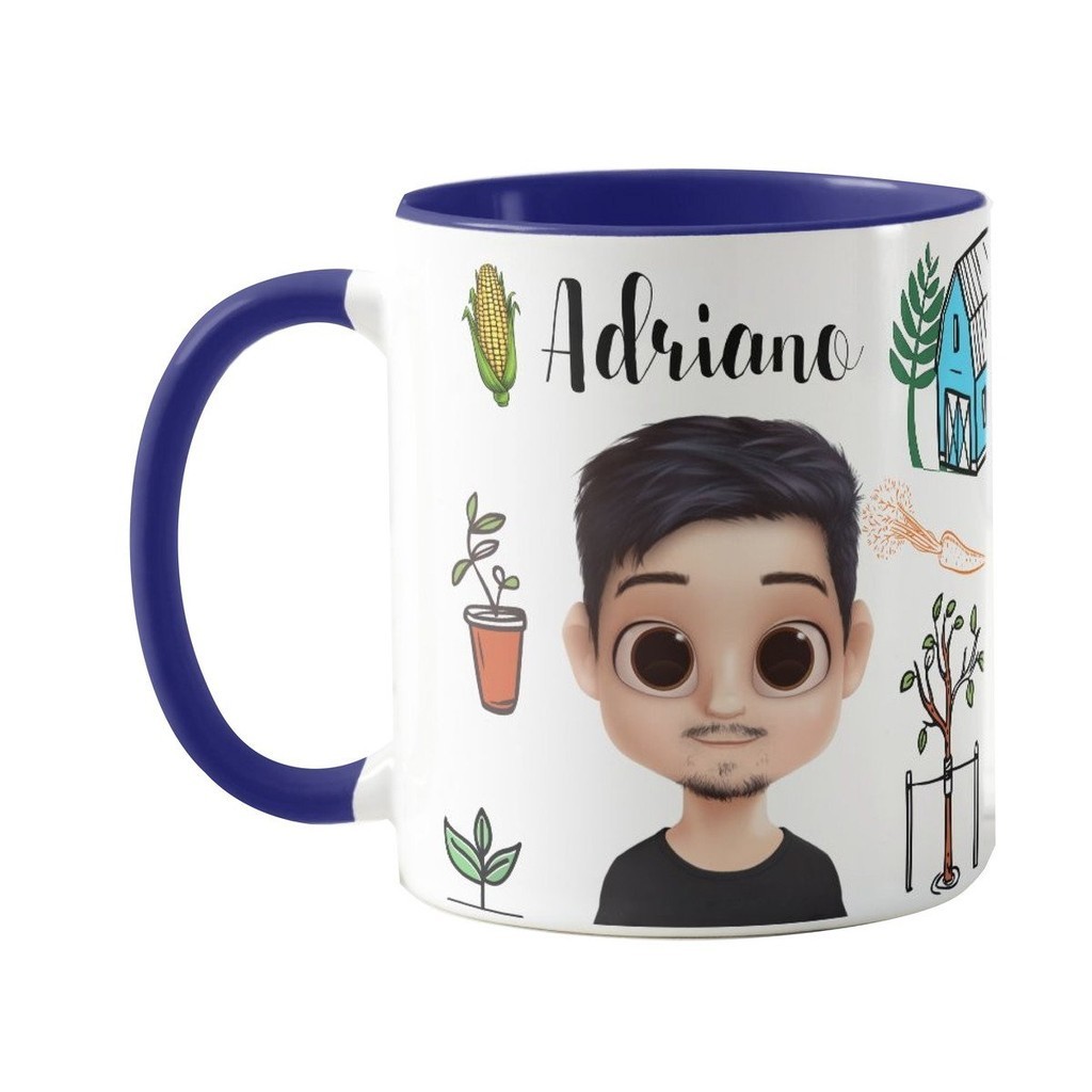 Caneca Profissão Agronomia Presente Personalizada Com Avatar