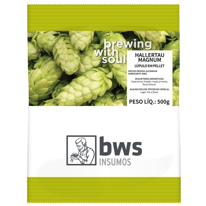 Lúpulo MagnumT90 em Pellets para Cerveja Artesanal - 500g