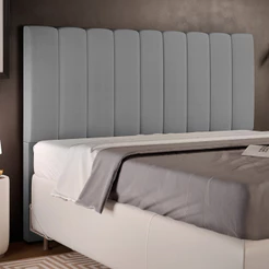 Cabeceira Cama Box Casal King 195 cm Dália W01 Facto Cinza - Lyam Decor