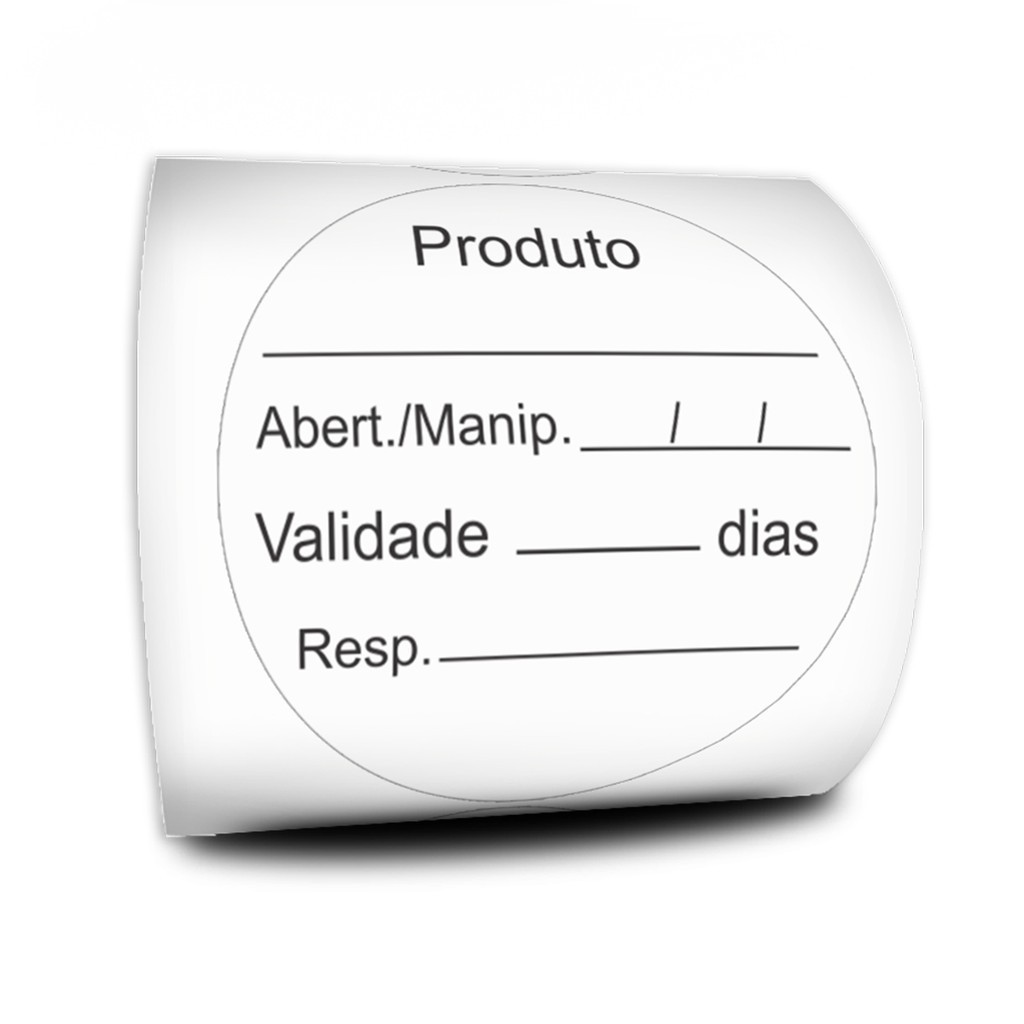 Etiquetas Prazo de Validade Redonda BOPP - 1 Milheiro em Oferta na Shopee