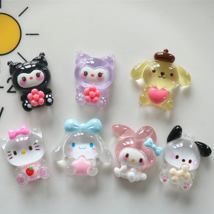 Desenho Animado Sanrio Kuromi Jibbits Para croc Anime My Melody Jibitz Charm Crystal Hello Kitty Jibits Crocks Calçados Infantis Acessórios Decoração De Alfinetes De Encanto