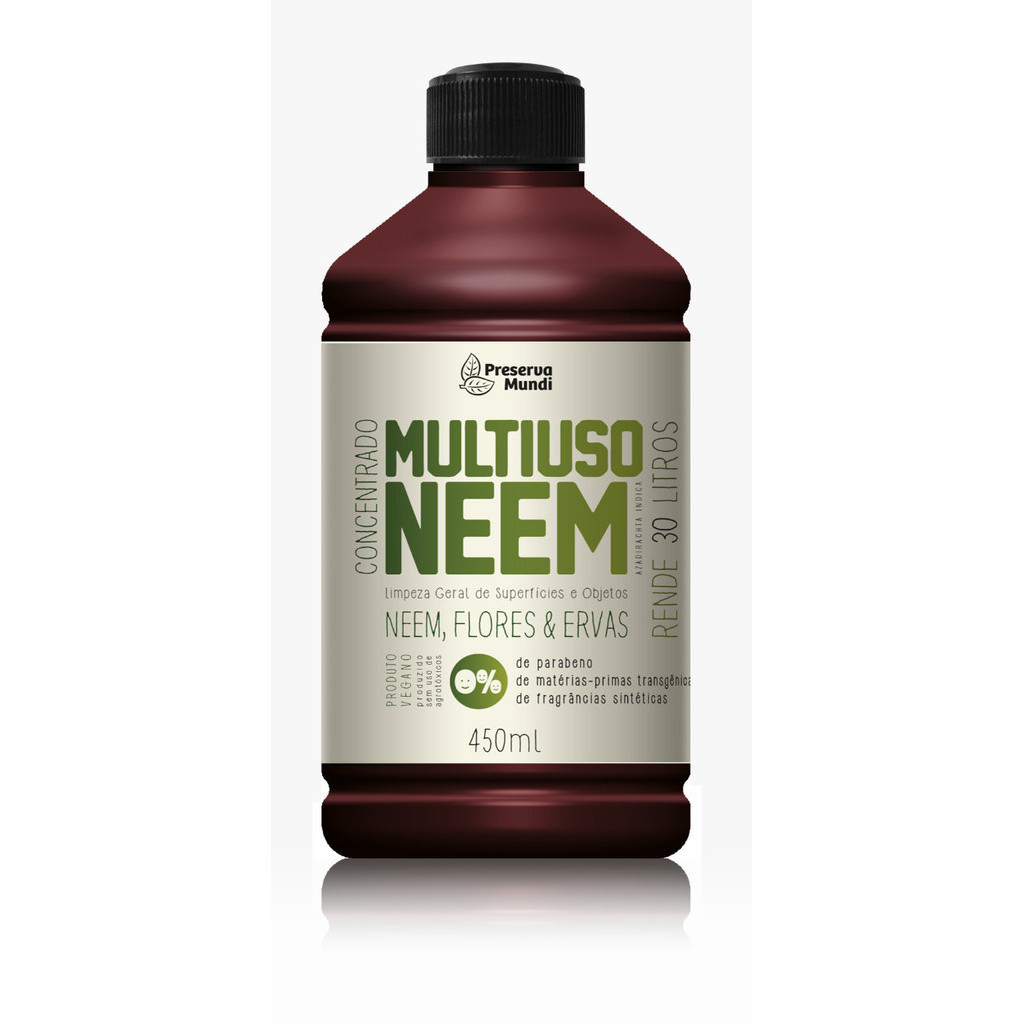 Multiuso Neem Concentrado para Limpeza - Flores e Ervas 450ml