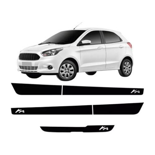 Adesivo Kit 3 Faixa Do Ford Ka Hatch 2015 Lateral E Traseira