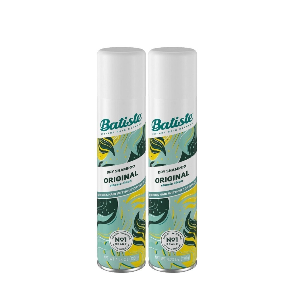 Kit Shampoo a Seco Batiste Original, 200ml / 120g (com 2 unids) - Dry shampoo