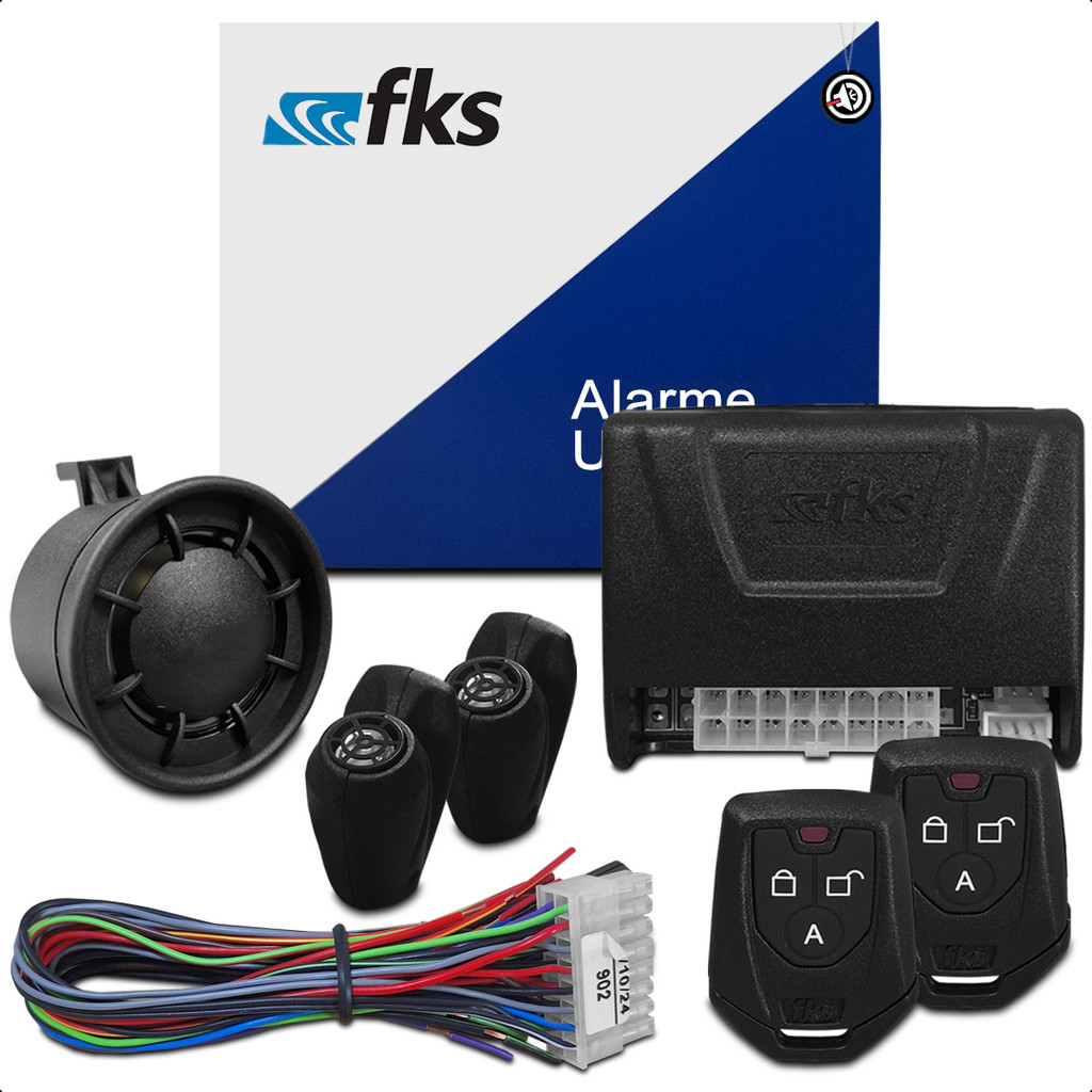 Alarme Automotivo FKS Travamento Automático FK-902Linha GM VW FORD HYUNDAI JAC CAOA