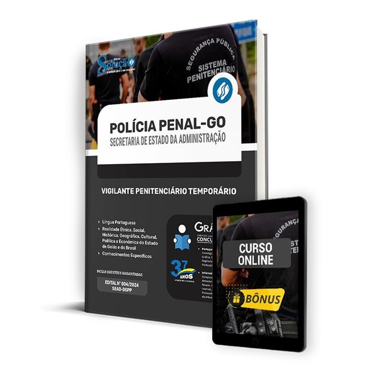 Apostila Polícia Penal GO  - Vigilante Penitenciário Temporário