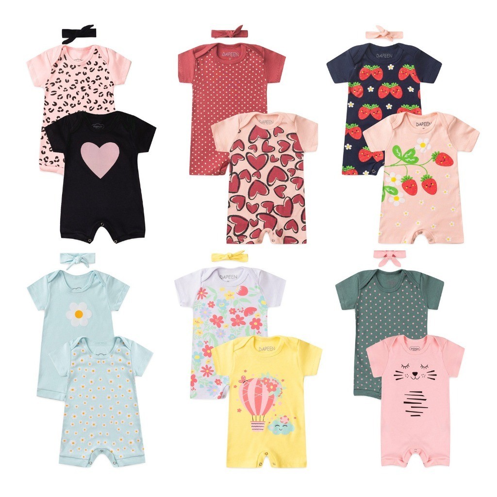 KIT MACACÃO CONJUNTO MOLETOM MENINA 6 PEÇAS