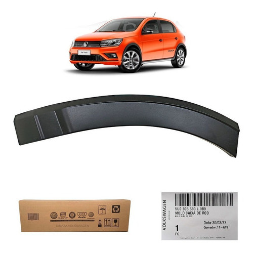 Moldura Parachoque Dianteiro Esquerdo Gol Track G8 Original em Oferta na Shopee