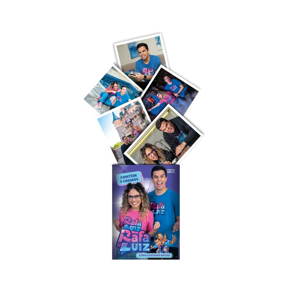 Kit 10 envelopes com 50 cromos do Livro ilustrado oficial Rafa & Luiz em Oferta na Shopee