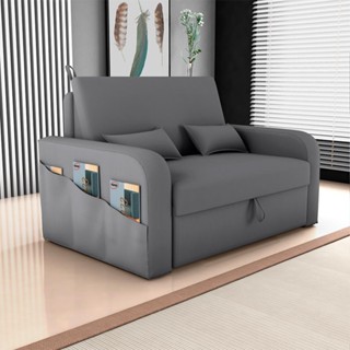 Sofá-Cama Casal 2 Lugares Lady Dai com Baú Suede Cinza em Oferta na Shopee