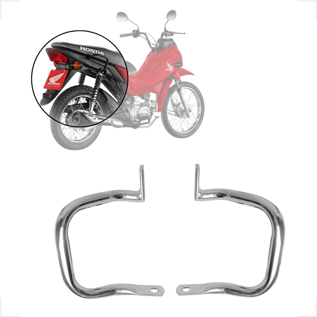 Alça Original Pop 110 2016 2017 2018 2019 2020 2021 2022 2023 2024 2025 Cor: Cromado