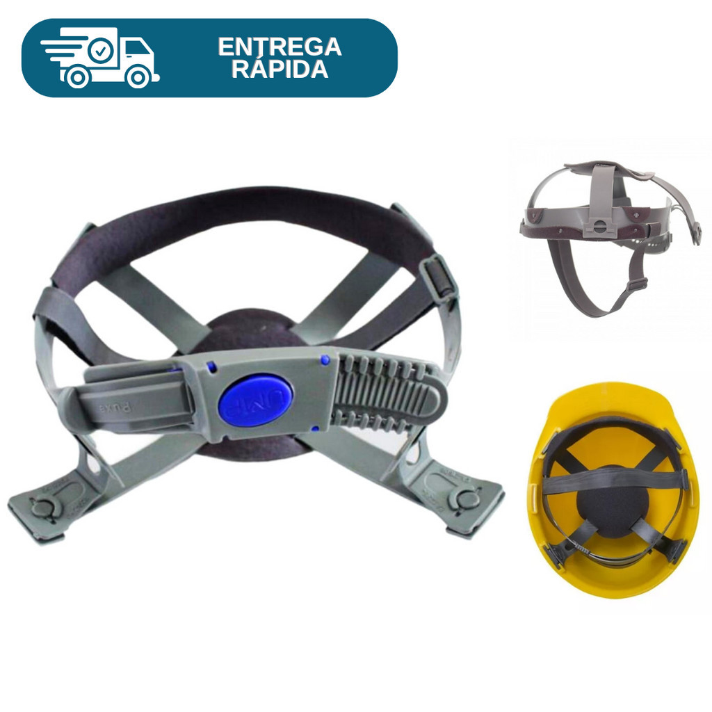 Carneira Suspensão Com Jugular Para Capacete Ultra Master I Aranha 4 Pontos Proteção Epi em Oferta na Shopee