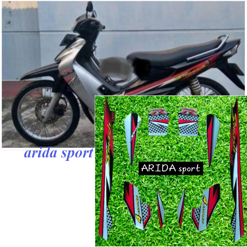 Adesivo Listrado Preto Prateado Suzuki Smash 110 R 2006 2007 Qualidade original spt