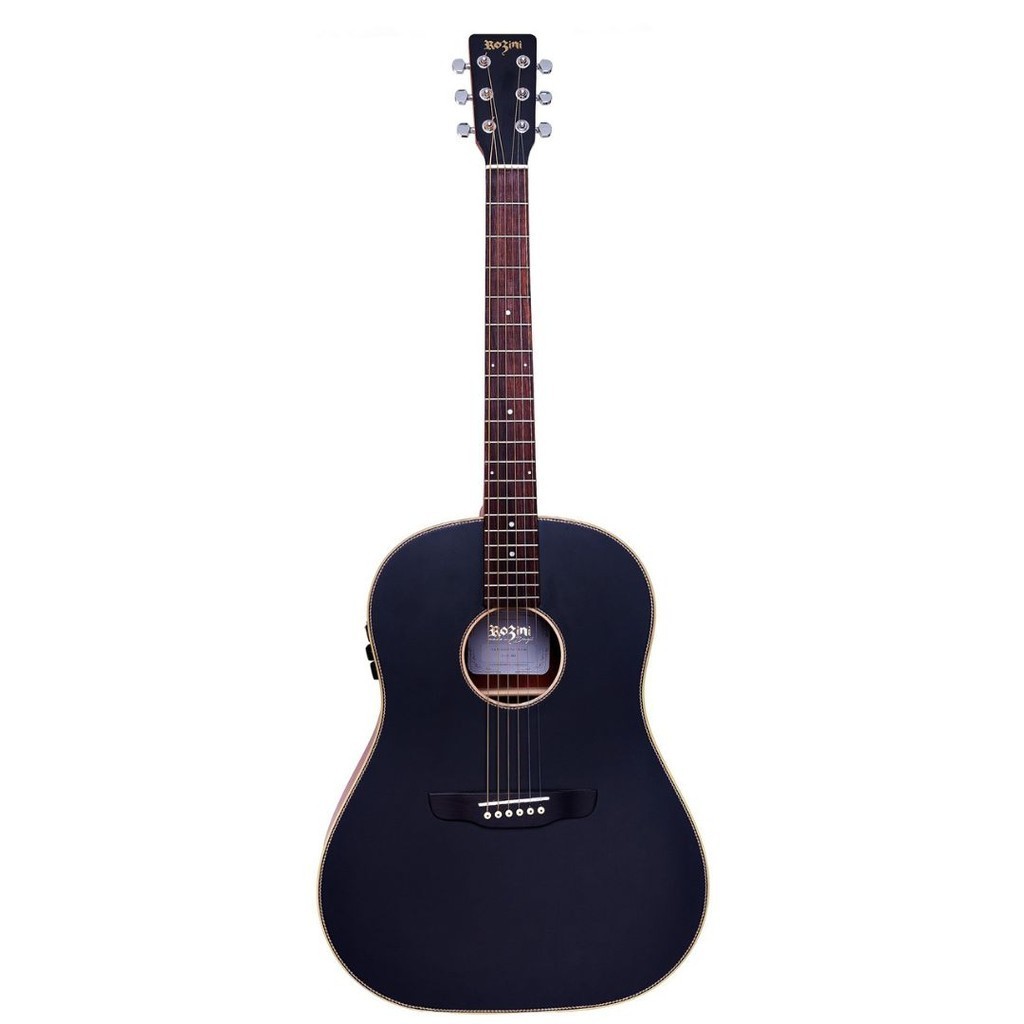 Violão Rozini Black Top Folk RX335.EQ.F.M
