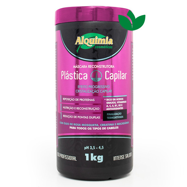 Máscara RECONSTRUTORA PLÁSTICA CAPILAR 1 Kg ALQUIMIA
